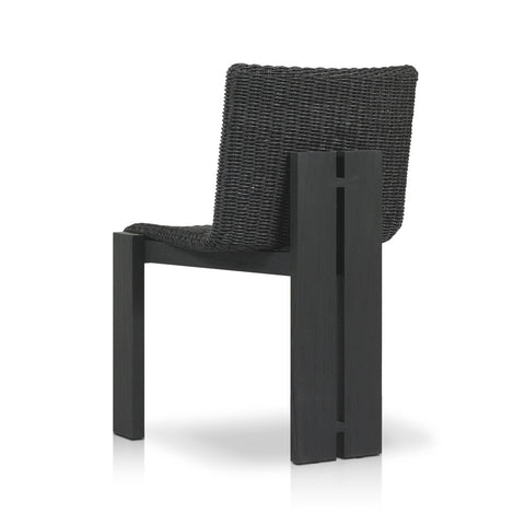 Roxy Outdoor Dining Chair - Faux Black Hyacinth