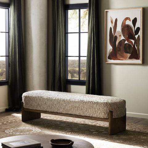 Kirby Accent Bench - Solema Cream