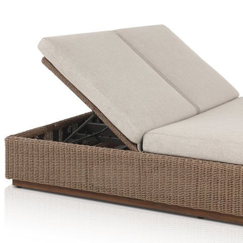 Lorelei Outdoor Double Chaise - Alessi Buff