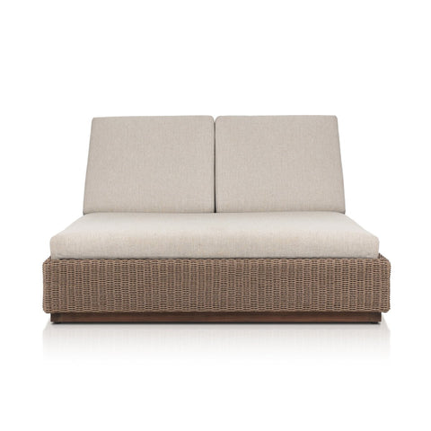 Lorelei Outdoor Double Chaise - Alessi Buff