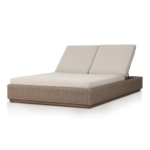 Lorelei Outdoor Double Chaise - Alessi Buff