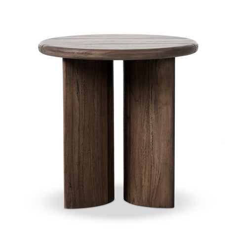 Paden Outdoor End Table - Stained Toasted Brown-FSC