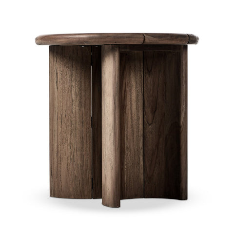 Paden Outdoor End Table - Stained Toasted Brown-FSC