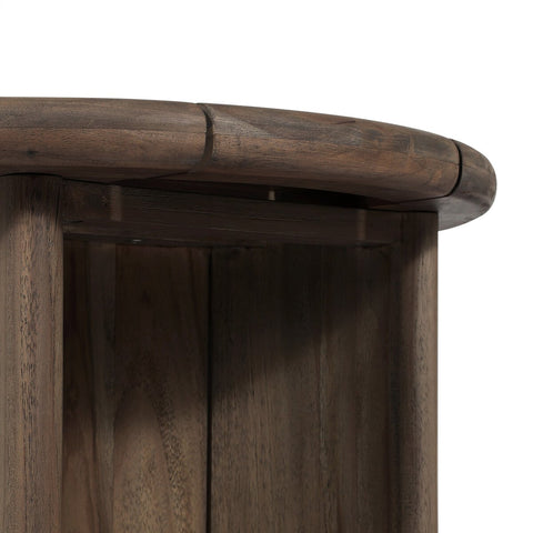 Paden Outdoor End Table - Stained Toasted Brown-FSC