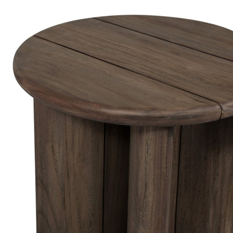 Paden Outdoor End Table - Stained Toasted Brown-FSC