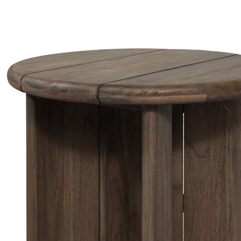 Paden Outdoor End Table - Stained Toasted Brown-FSC