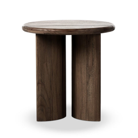 Paden Outdoor End Table - Stained Toasted Brown-FSC