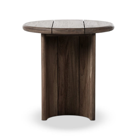 Paden Outdoor End Table - Stained Toasted Brown-FSC