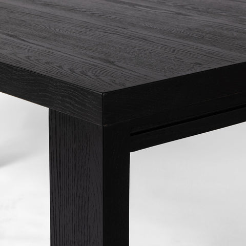 Millie Dining Table 72' - Drifted Matte Black Veneer