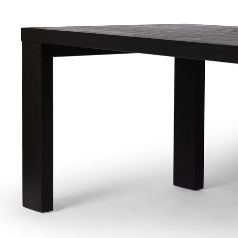 Millie Dining Table 72' - Drifted Matte Black Veneer