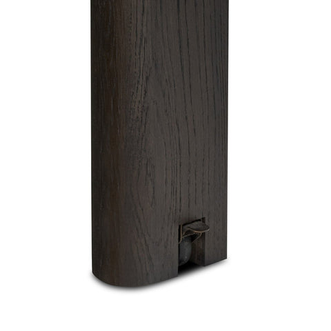 Noeline Extension Dining Table - Cracked Smoked Black Veneer