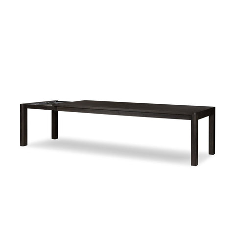 Noeline Extension Dining Table - Cracked Smoked Black Veneer