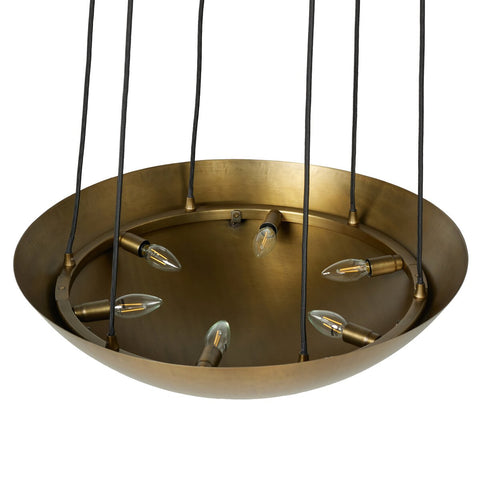 Branson Chandelier - Aged Brass Iron