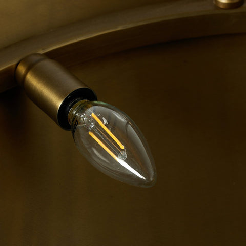 Branson Chandelier - Aged Brass Iron