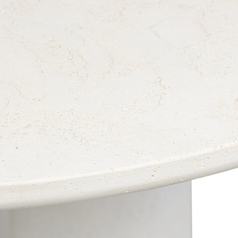 Rye Outdoor Dining Table-48" - Aged White Concrete