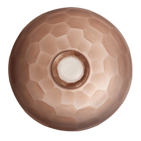 Textured Glass Vase - Smoked Textured Glass