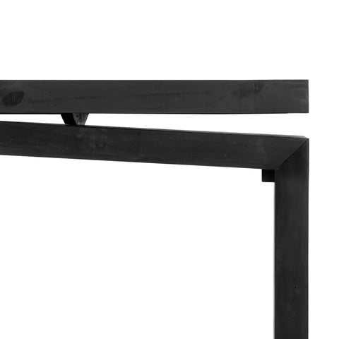 Matthes Large Console Table - Aged Black Pine