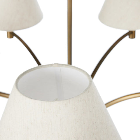 Linus Chandelier - Aged Brass Iron