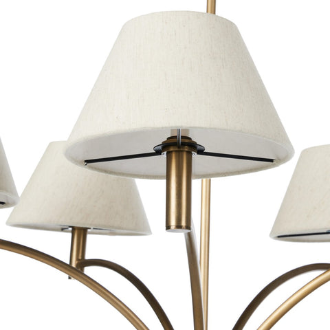 Linus Chandelier - Aged Brass Iron