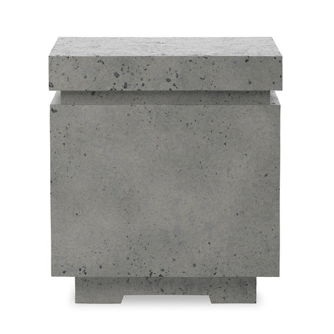 Posen Outdoor Square Propane Enclosure - Pewter Concrete