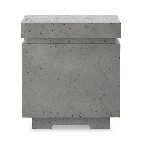 Posen Outdoor Square Propane Enclosure - Pewter Concrete