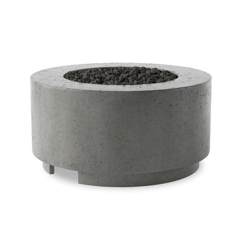 Damian Outdoor Fire Table (Propane) - Pewter Concrete