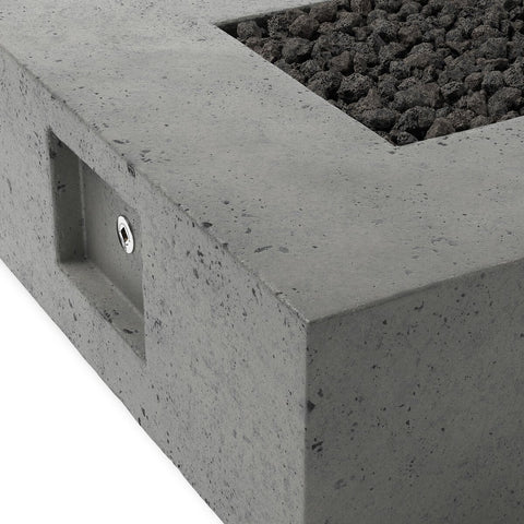 Donovan Outdoor Fire Table (Propane) - Pewter Concrete