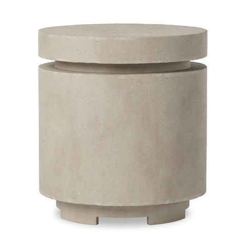 Higgins Outdoor Round Propane Enclosure - Natural Concrete