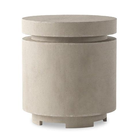 Higgins Outdoor Round Propane Enclosure - Natural Concrete