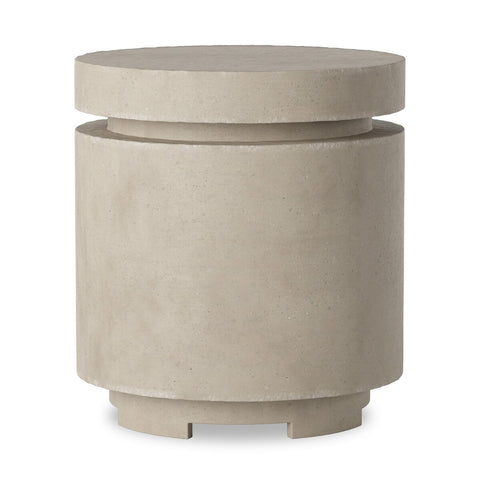 Higgins Outdoor Round Propane Enclosure - Natural Concrete