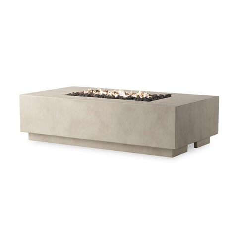 Kenton Outdoor Fire Table (Natural Gas) - Natural Concrete