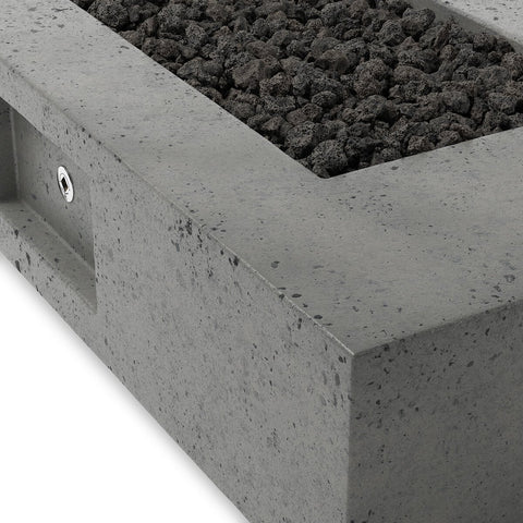 Kenton Outdoor Fire Table (Propane) - Pewter Concrete