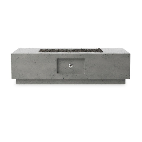Kenton Outdoor Fire Table (Natural Gas) - Pewter Concrete