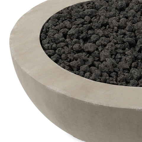 Bronson Outdoor Fire Table (Natural Gas) - Natural Concrete