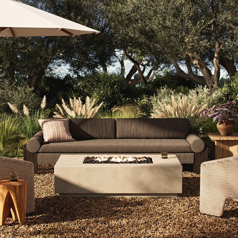 Kenton Outdoor Fire Table (Natural Gas) - Natural Concrete