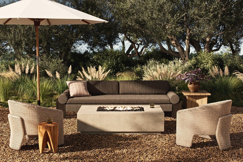 Kenton Outdoor Fire Table (Natural Gas) - Natural Concrete