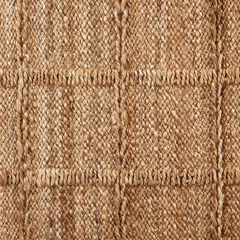 Grid Medium Jute Rug - Natural