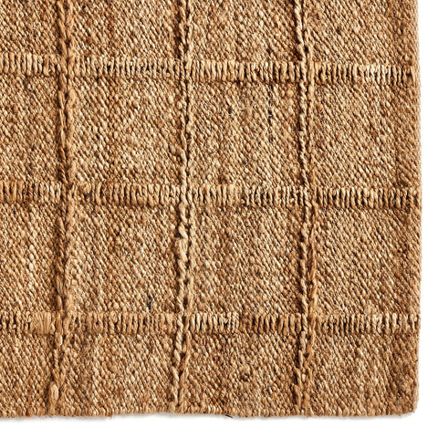 Grid Large Jute Rug - Natural