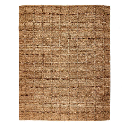 Grid Small Jute Rug - Natural