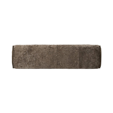 Demi Accent Bench -Taupe Shearling