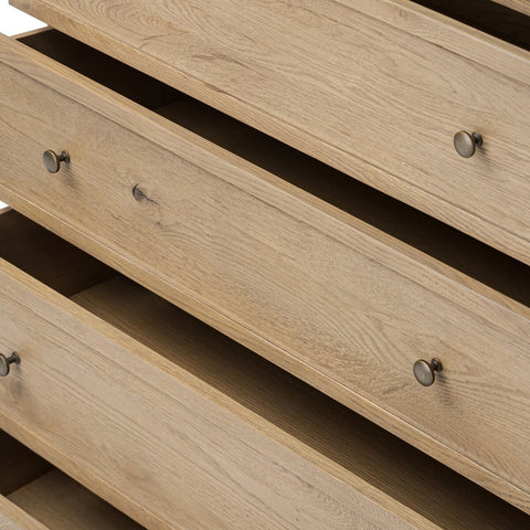 Geoffrey Tall Dresser - Worn Oak