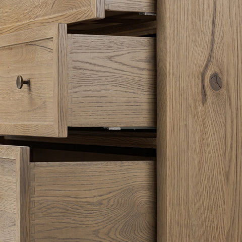 Geoffrey Tall Dresser - Worn Oak