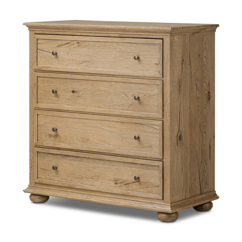 Geoffrey Tall Dresser - Worn Oak