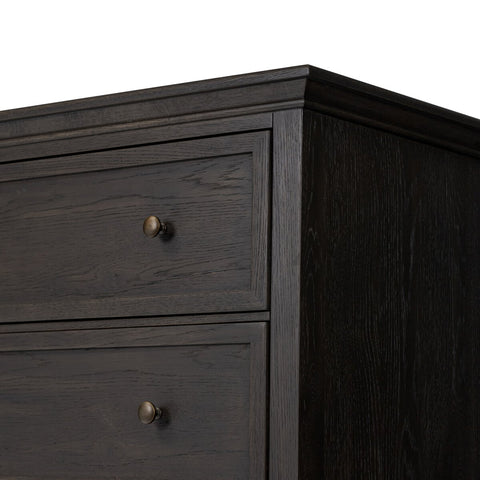 Geoffrey Tall Dresser - Smoked Black