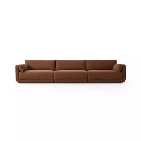 Toland 3Pc Sectional - Bartin Rust