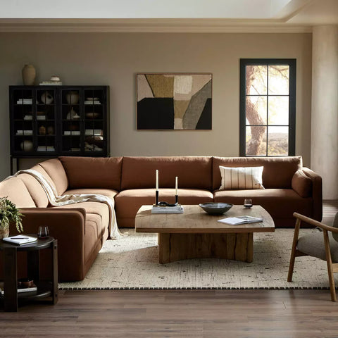 Toland 5Pc Sectional - Bartin Rust