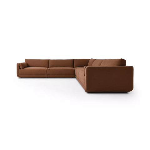 Toland 5Pc Sectional - Bartin Rust