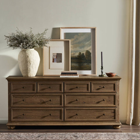 Geoffrey Wide Dresser - Worn Oak