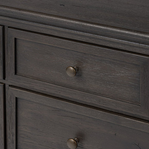 Geoffrey Wide Dresser - Smoked Black