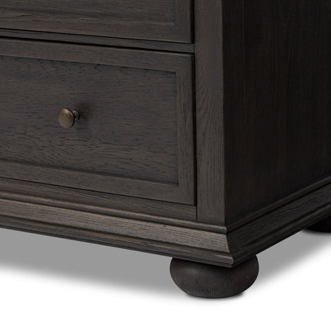 Geoffrey Wide Dresser - Smoked Black